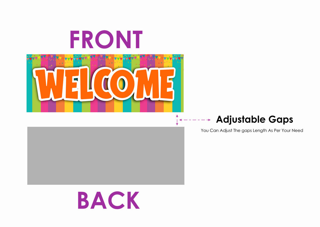 4th Birthday Welcome Board Welcome to My Birthday Party Board for Door Party Hall Entrance Decoration Party Item for Indoor and Outdoor 2.3 feet