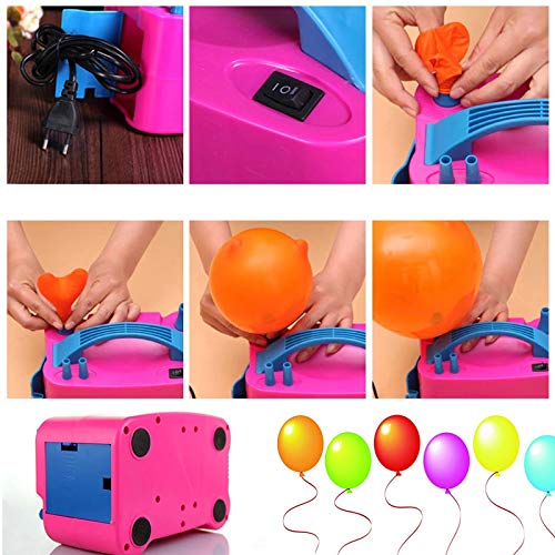 Electric Portable Dual Nozzle Balloon Pump Machine