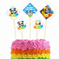 Baby Bus Theme Cake Topper Pack of 10 Nos for Birthday Cake Decoration Theme Party Item For Boys Girls Adults Birthday Theme Decor