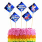 Fairy Theme Cake Topper Pack of 10 Nos for Birthday Cake Decoration Theme Party Item For Boys Girls Adults Birthday Theme Decor