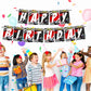 Sports Bike Theme Happy Birthday Banner for Photo Shoot Backdrop and Theme Party