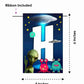 Aliens Theme Happy Birthday Banner for Photo Shoot Backdrop and Theme Party