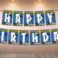 Police Theme Happy Birthday Banner for Photo Shoot Backdrop and Theme Party