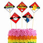 Pokemon Theme Cake Topper Pack of 10 Nos for Birthday Cake Decoration Theme Party Item For Boys Girls Adults Birthday Theme Decor
