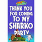 Zig and Sharko Theme Return Gifts Thank You Tags Thank u Cards for Gifts 20 Nos Cards and Glue Dots