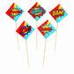 Super Hero Theme Cake Topper Pack of 10 Nos for Birthday Cake Decoration Theme Party Item For Boys Girls Adults Birthday Theme Decor