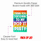 Pop It theme Return Gifts Thank You Tags Thank u Cards for Gifts 20 Nos Cards and Glue Dots