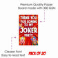 Joker theme Return Gifts Thank You Tags Thank u Cards for Gifts 20 Nos Cards and Glue Dots
