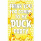 Duck theme Return Gifts Thank You Tags Thank u Cards for Gifts 20 Nos Cards and Glue Dots