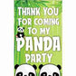 Panda theme Return Gifts Thank You Tags Thank u Cards for Gifts 20 Nos Cards and Glue Dots