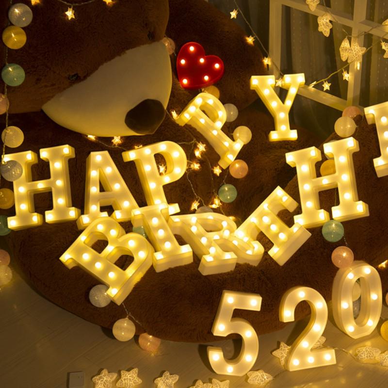 Alphabet and Number LED Marquee Light Sign for Rental with Battery - Call Us To Know More