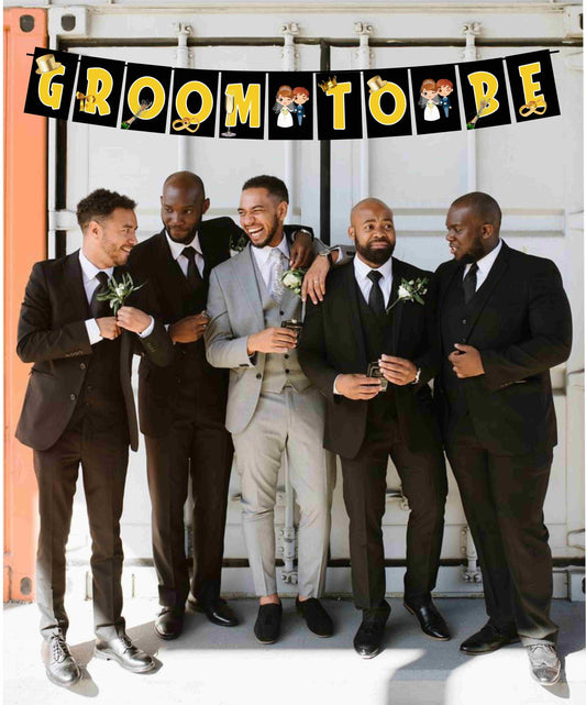 Groom to Be Banner for Photo Shoot Backdrop and Theme Party