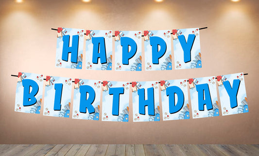 Doctor Theme Happy Birthday Banner for Photo Shoot Backdrop and Theme Party