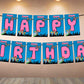 Power Puff Girls Theme Happy Birthday Banner for Photo Shoot Backdrop and Theme Party
