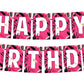 Make Up Theme Happy Birthday Banner for Photo Shoot Backdrop and Theme Party