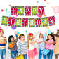 Little Monster Theme Happy Birthday Banner for Photo Shoot Backdrop and Theme Party