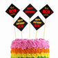Happy Birthday Mom Cake Topper Pack of 10 Nos for Birthday Cake Decoration Theme Party Item