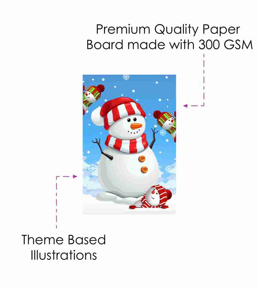 Snowman Theme Children's Birthday Party Invitations Cards with Envelopes - Kids Birthday Party Invitations for Boys or Girls,- Invitation Cards (Pack of 10)