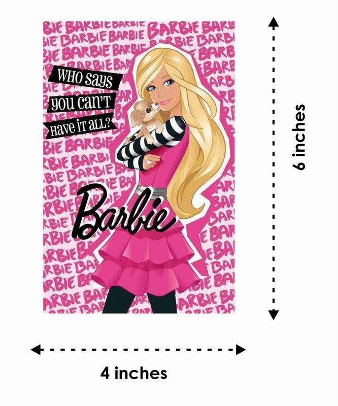 Barbie Theme Children's Birthday Party Invitations Cards with Envelopes - Kids Birthday Party Invitations for Boys or Girls,- Invitation Cards (Pack of 10)