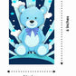 Blue Teddy Bear Theme Children's Birthday Party Invitations Cards with Envelopes - Kids Birthday Party Invitations for Boys or Girls,- Invitation Cards (Pack of 10)