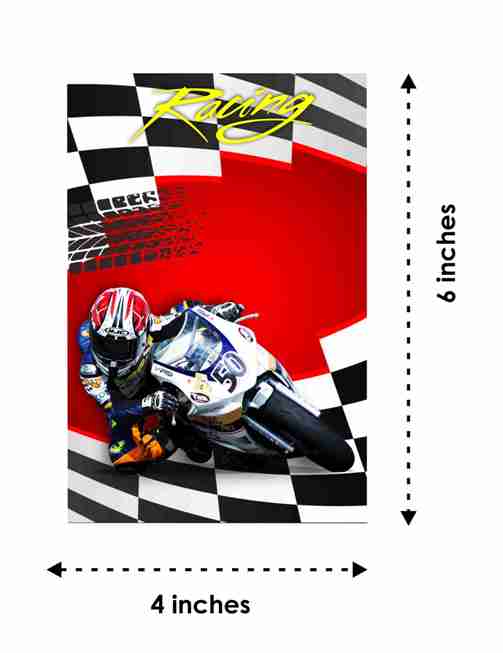 Sports Bike Theme Children's Birthday Party Invitations Cards with Envelopes - Kids Birthday Party Invitations for Boys or Girls,- Invitation Cards (Pack of 10)