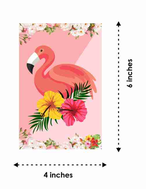Flamingo Theme Children's Birthday Party Invitations Cards with Envelopes - Kids Birthday Party Invitations for Boys or Girls,- Invitation Cards (Pack of 10)