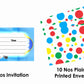 Robo Poli Theme Children's Birthday Party Invitations Cards with Envelopes - Kids Birthday Party Invitations for Boys or Girls,- Invitation Cards (Pack of 10)
