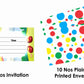 Noddy Theme Children's Birthday Party Invitations Cards with Envelopes - Kids Birthday Party Invitations for Boys or Girls,- Invitation Cards (Pack of 10)