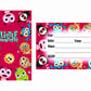 Little Monster Theme Children's Birthday Party Invitations Cards with Envelopes - Kids Birthday Party Invitations for Boys or Girls,- Invitation Cards (Pack of 10)