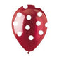 Maroon Polka Dot 12 inches Balloon Pack of 10 for birthday decoration, Anniversary Weddings Engagement, Baby Shower, New Year decoration, Theme Party balloons