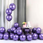 Purple Chrome Metallic 12 Inches Pack of 10 Balloons with Shiny Surface For Birthdays/Anniversary/Engagement/Baby Shower/bachelorette Party Decorations