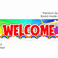 Rainbow Theme Birthday Welcome Board Welcome to My Birthday Party Board for Door Party Hall Entrance Decoration Party Item for Indoor and Outdoor 2.3 feet
