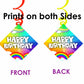 Rainbow Ceiling Hanging Swirls Decorations Cutout Festive Party Supplies (Pack of 6 swirls and cutout)