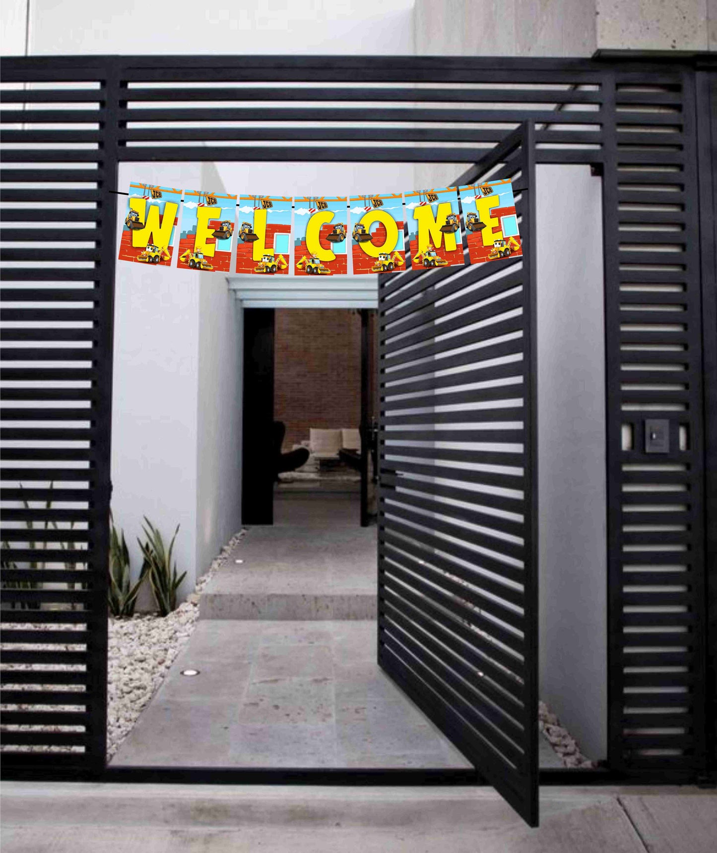 JCB Welcome Banner for Party Entrance Home Welcoming Birthday Decoration Party Item