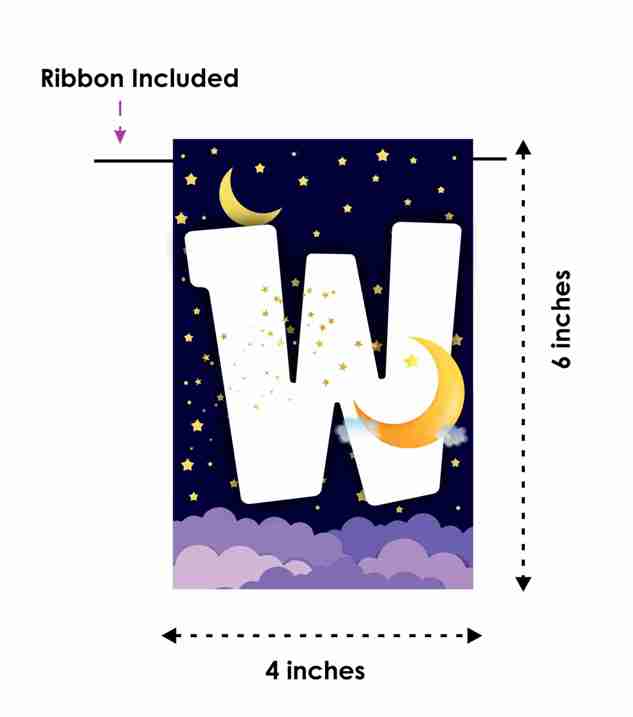 Moon and Stars Welcome Banner for Party Entrance Home Welcoming Birthday Decoration Party Item