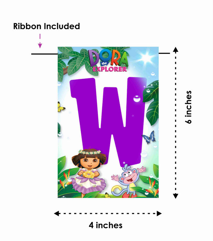 Dora Welcome Banner for Party Entrance Home Welcoming Birthday Decoration Party Item