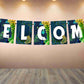 Peacock Welcome Banner for Party Entrance Home Welcoming Birthday Decoration Party Item