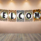 African Safari Theme Welcome Banner for Party Entrance Home Welcoming Birthday Decoration Party Item