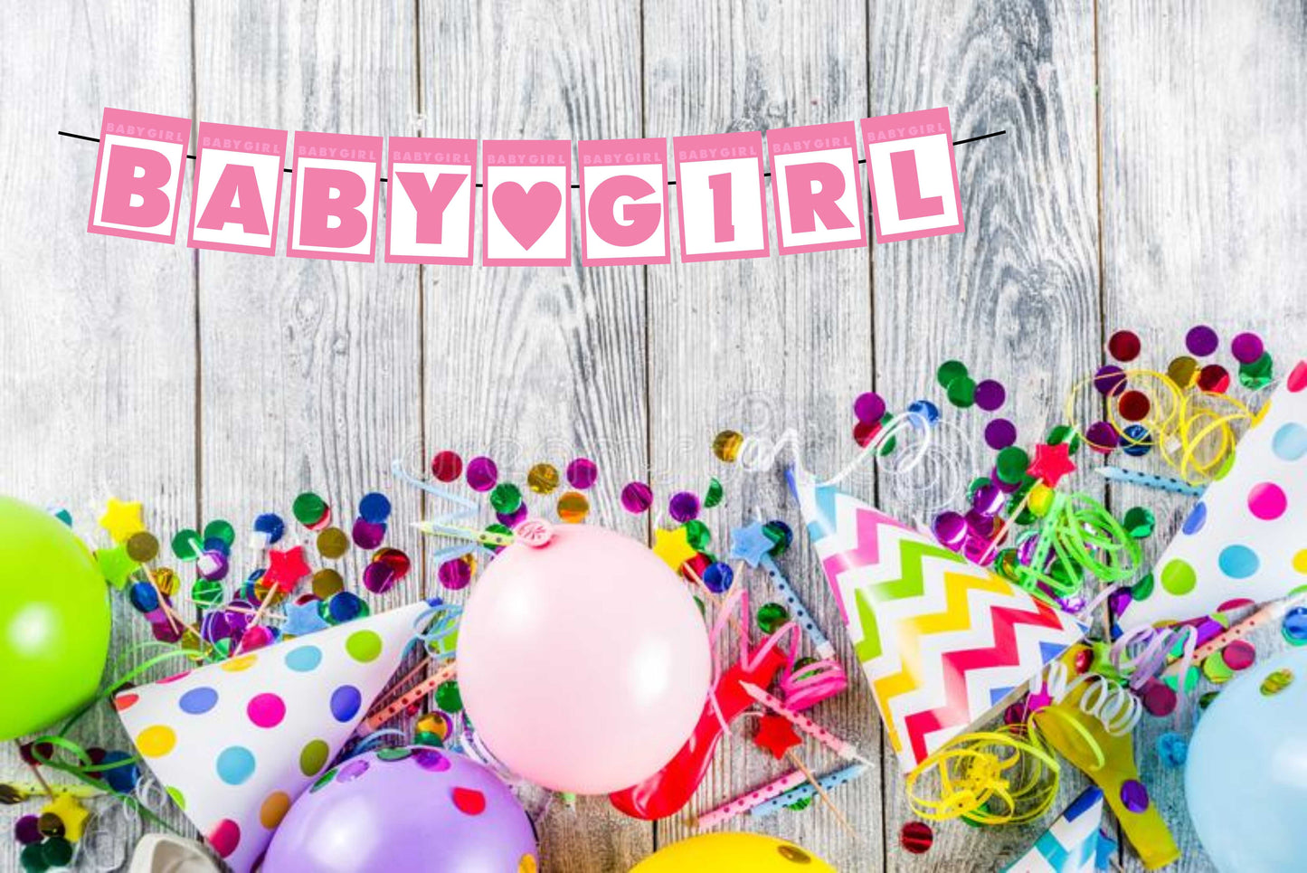 Baby Girl Banner Decoration Hanging and Banner for Photo Shoot Backdrop and Theme Party