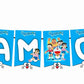 Doremon Theme I Am One 1st Birthday Banner for Photo Shoot Backdrop and Theme Party