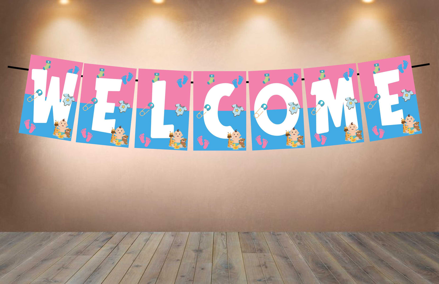 Baby Shower Welcome Banner for Party Entrance Home Welcoming Birthday Decoration Party Item