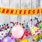 25th Happy Anniversary Banner Anniversary Decoration Backdrop Photo Shoot Party Item