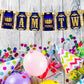 Prince Theme I Am Two 2nd Birthday Banner for Photo Shoot Backdrop and Theme Party