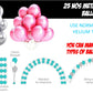 Number 1 Gold Foil Balloon and 25 Nos Pink and Silver Color Latex Balloon and Happy Birthday Banner Combo