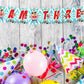 Haagemaru Theme I Am Three 3rd Birthday Banner for Photo Shoot Backdrop and Theme Party