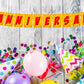 3rd Happy Anniversary Banner Anniversary Decoration Backdrop Photo Shoot Party Item