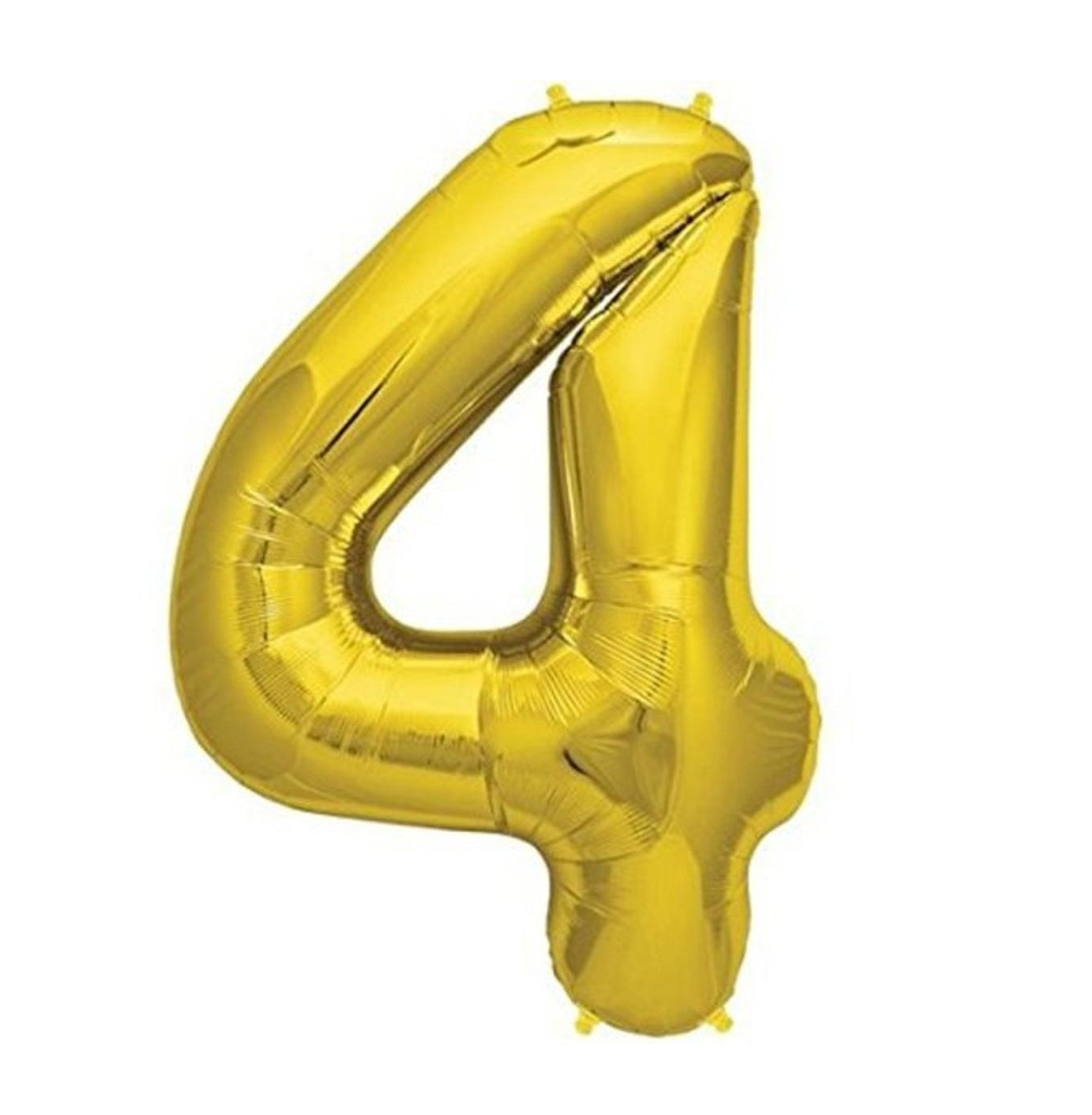 Number 4 Gold Foil Balloon 16 Inches - Balloonistics