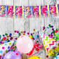 Little Pony Theme I Am Four 4th Birthday Banner for Photo Shoot Backdrop and Theme Party