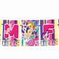 Little Pony Theme I Am Four 4th Birthday Banner for Photo Shoot Backdrop and Theme Party