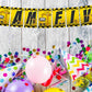 Construction Theme I Am Five 5th Birthday Banner for Photo Shoot Backdrop and Theme Party